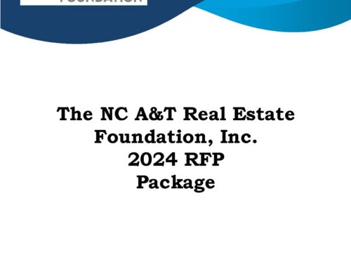 North Carolina A&T Real Estate Foundation Issues RFP for Engineer/Consultant Services for Multi-Family Capital Expenditure and Operating Valuation